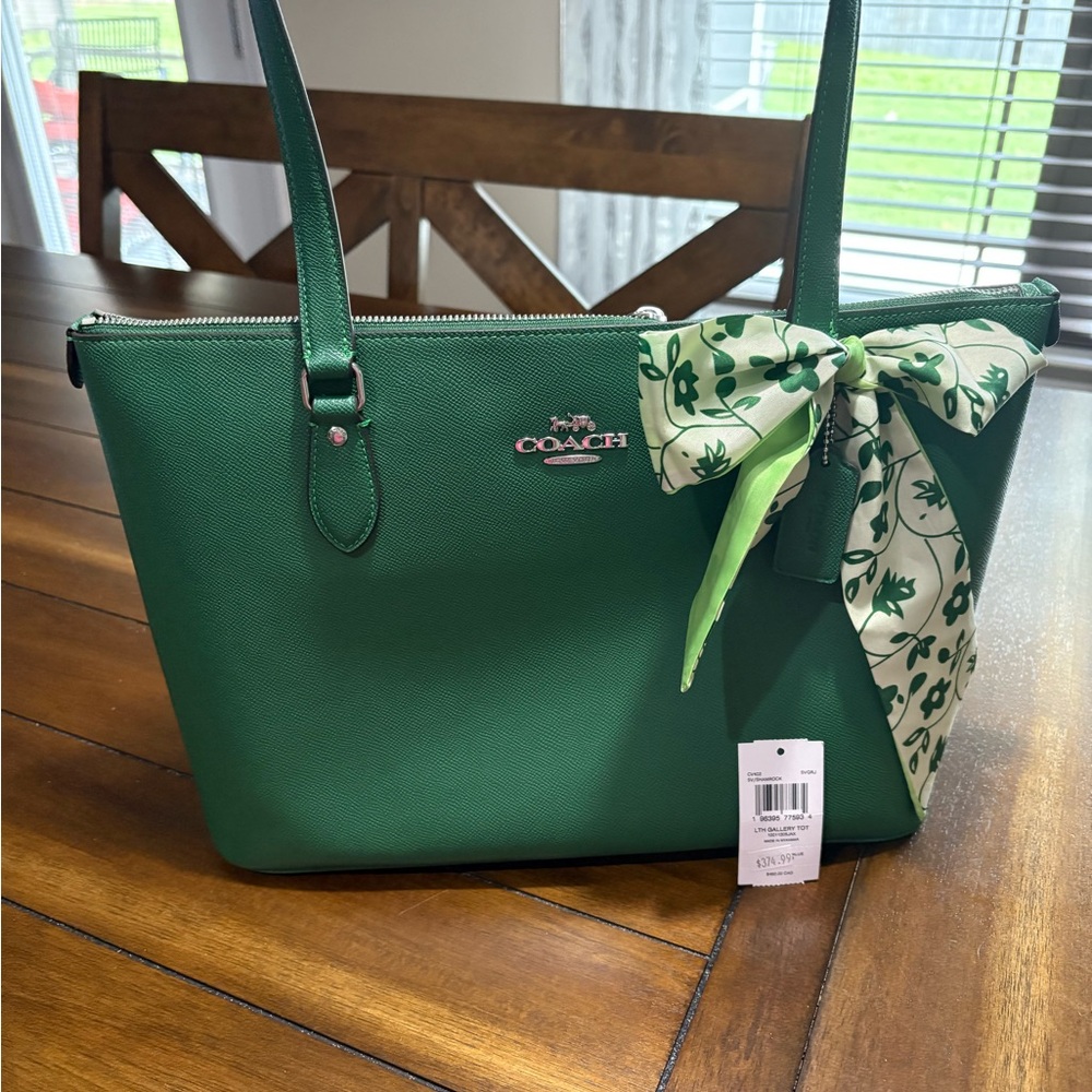 Coach Gallery tote in shamrock